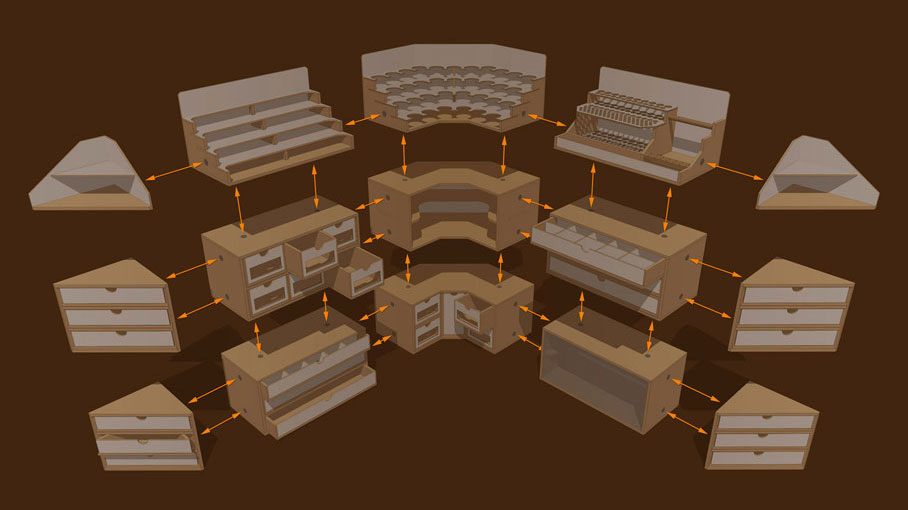 hz modular worskhop system - magnets