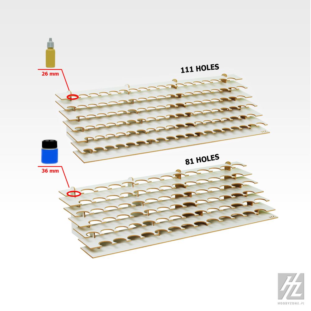 HOBBY ZONE HZ-S2Ns Corner Large Paint Stand For 26mm Jars 