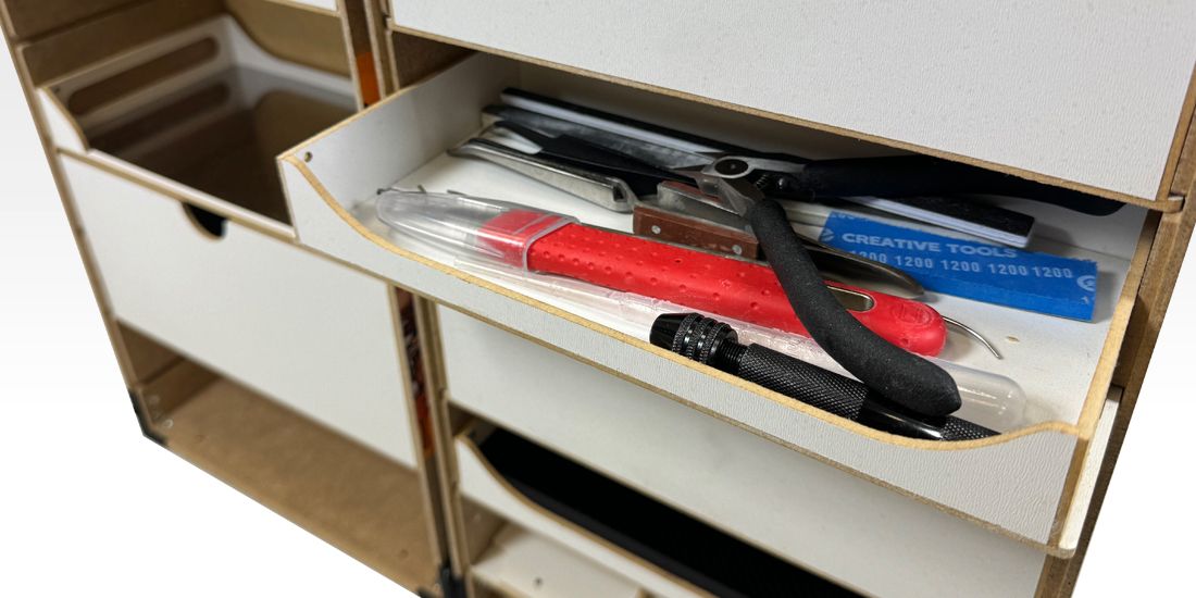 Tools and Accessories Drawer Insert detail